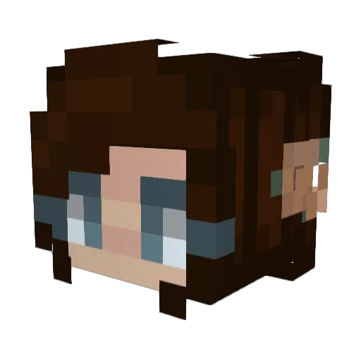 VileLily Minecraft avatar head, 3D render