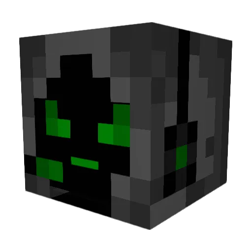 VileShock Minecraft avatar head, 3D render