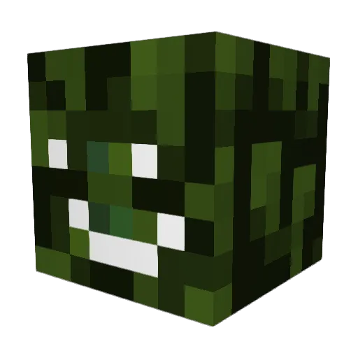 VileXgg Minecraft avatar head, 3D render