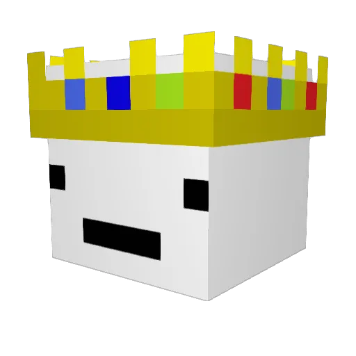Vilecypher Minecraft avatar head, 3D render