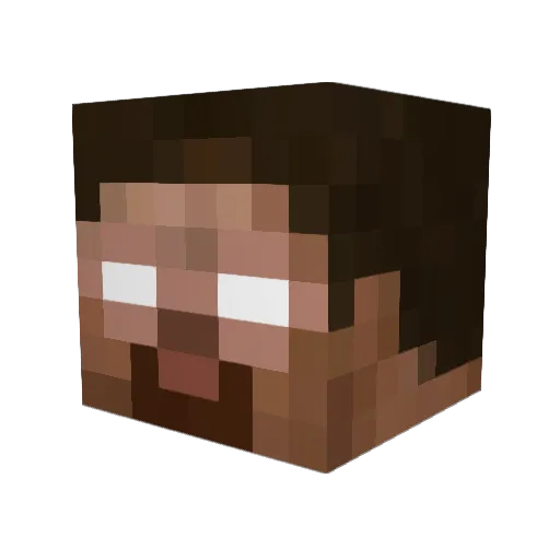 VilemerD Minecraft avatar head, 3D render
