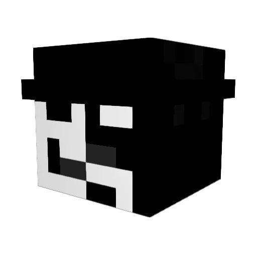 VilexPlays Minecraft avatar head, 3D render