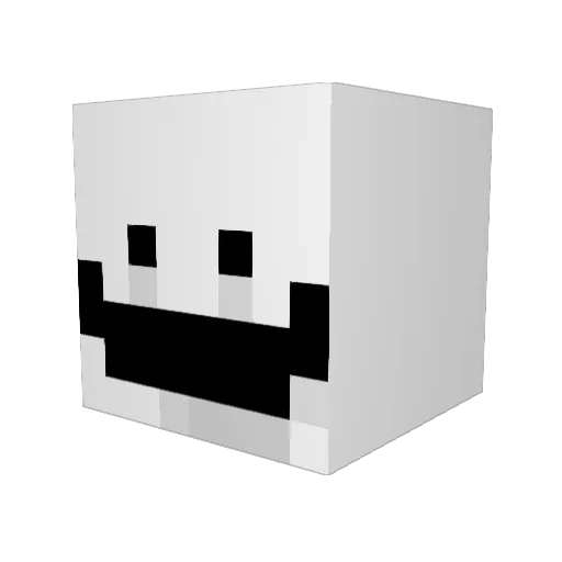 VilgotRA Minecraft avatar head, 3D render
