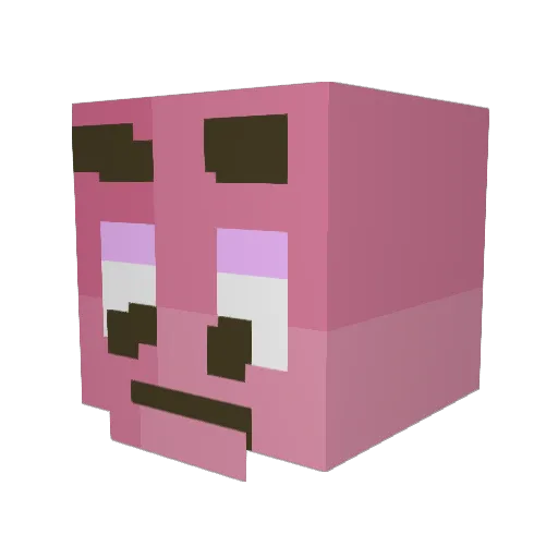 Vilgot_king Minecraft avatar head, 3D render