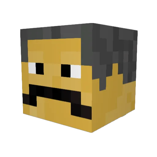 ViliSeta Minecraft avatar head, 3D render