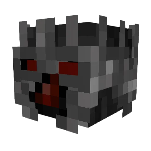 Vilicious Minecraft avatar head, 3D render
