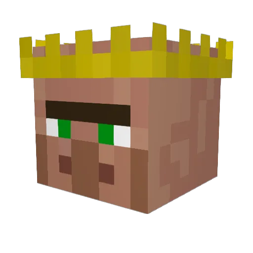 Viliger600 Minecraft avatar head, 3D render