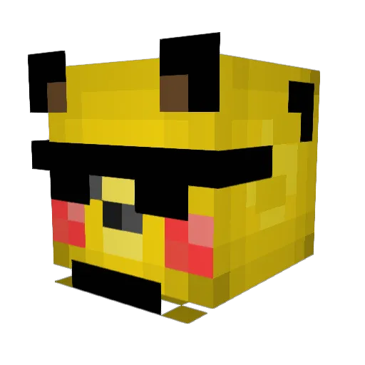 Viliww Minecraft avatar head, 3D render