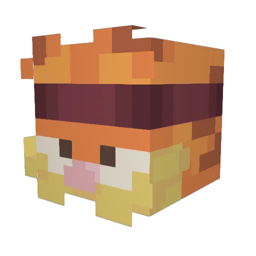 Vilkish Minecraft avatar head, 3D render