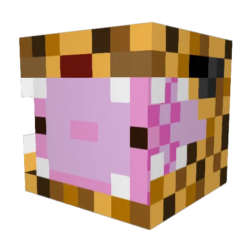 Villa135 Minecraft avatar head, 3D render