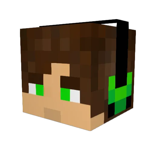 Villa_minecraft Minecraft avatar head, 3D render