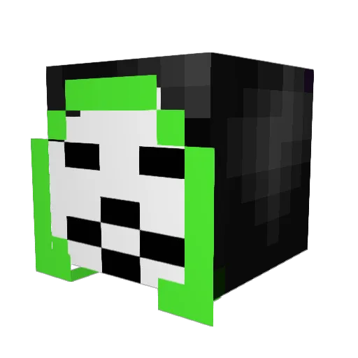 Villager0815 Minecraft avatar head, 3D render