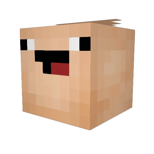 VillagerDealeer Minecraft avatar head, 3D render