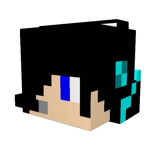VillagerM1ke Minecraft avatar head, 3D render