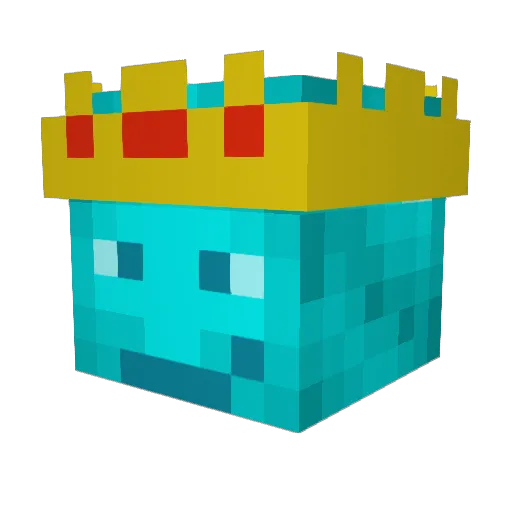 VillagerVega Minecraft avatar head, 3D render