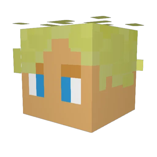VillainForm Minecraft avatar head, 3D render