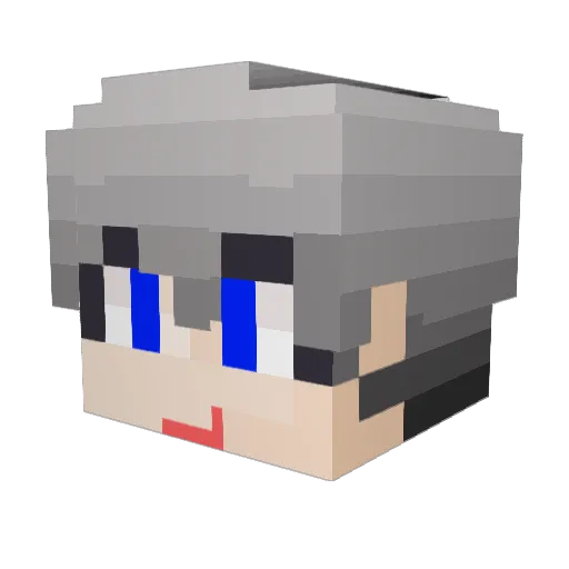 Villain_B Minecraft avatar head, 3D render