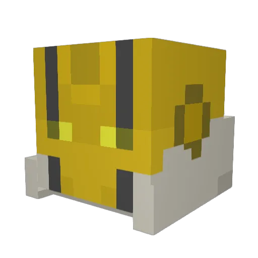 Villaison Minecraft avatar head, 3D render