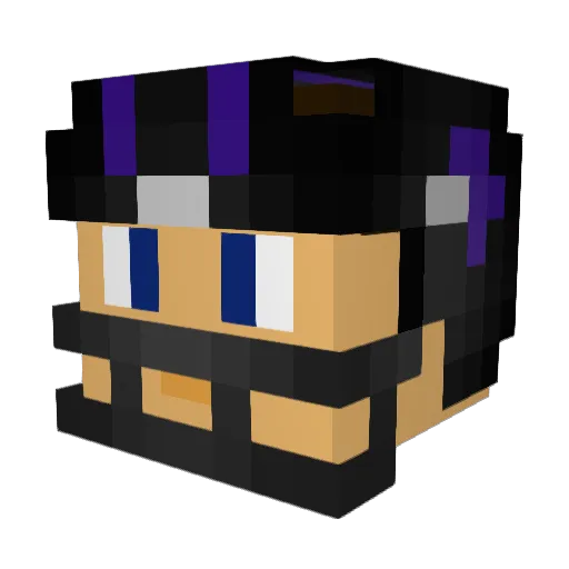 VilleSquill Minecraft avatar head, 3D render
