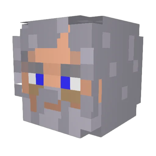Villec22 Minecraft avatar head, 3D render