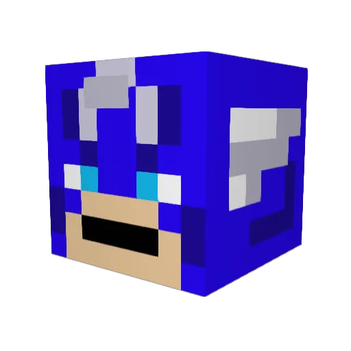 Villemm Minecraft avatar head, 3D render