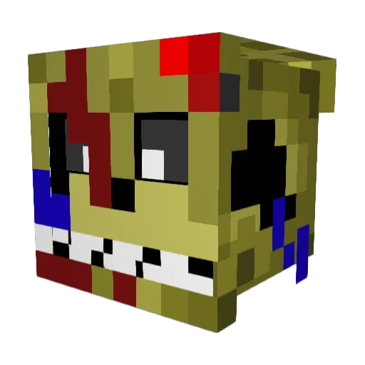 Villgger Minecraft avatar head, 3D render