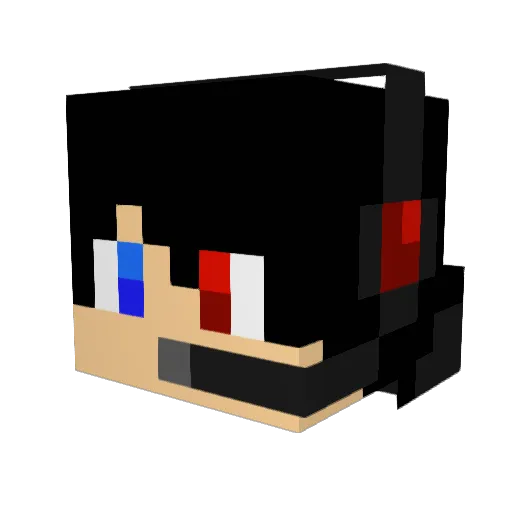 Villmark Minecraft avatar head, 3D render