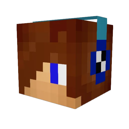 Vilmannen Minecraft avatar head, 3D render