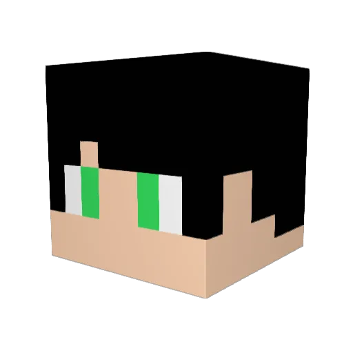 Viloteca Minecraft avatar head, 3D render