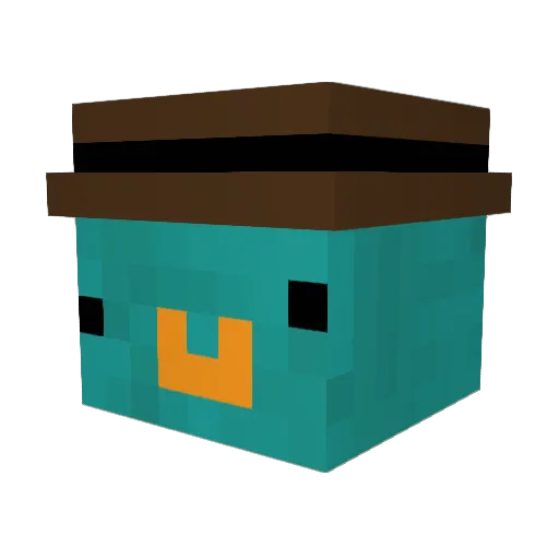 VilzuxerZ Minecraft avatar head, 3D render