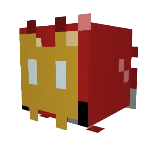 Vimar Minecraft avatar head, 3D render