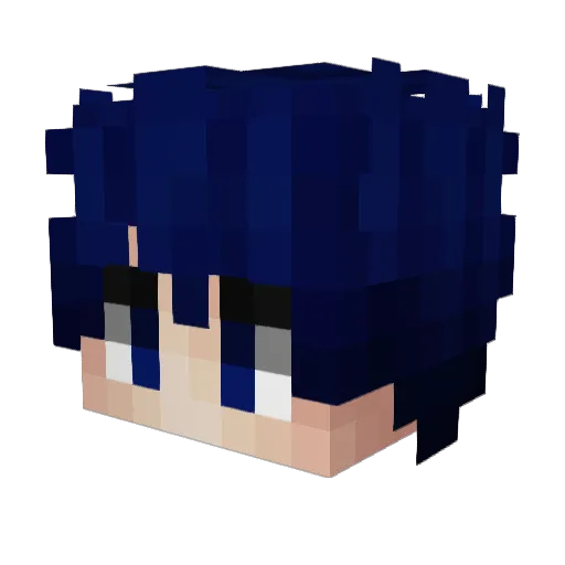 Vimery Minecraft avatar head, 3D render