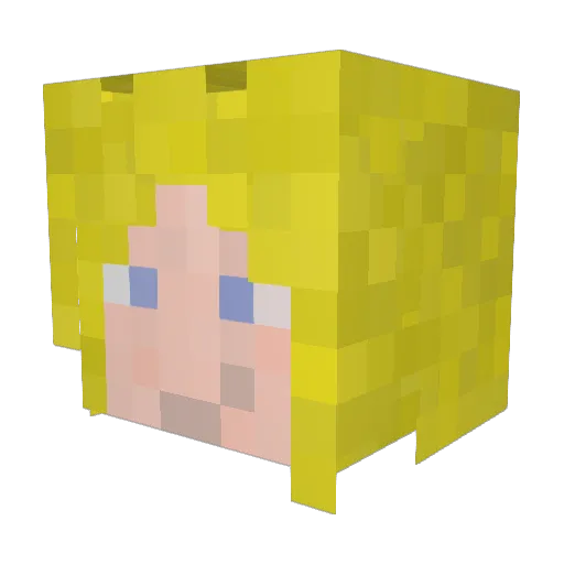 VimoTSK Minecraft avatar head, 3D render