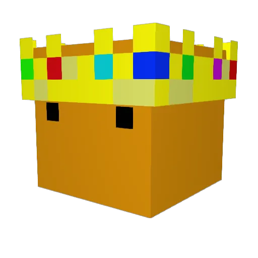 Vimowtf Minecraft avatar head, 3D render