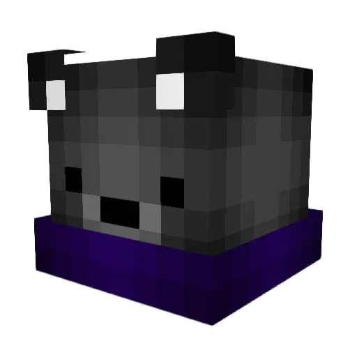 Vims Minecraft avatar head, 3D render