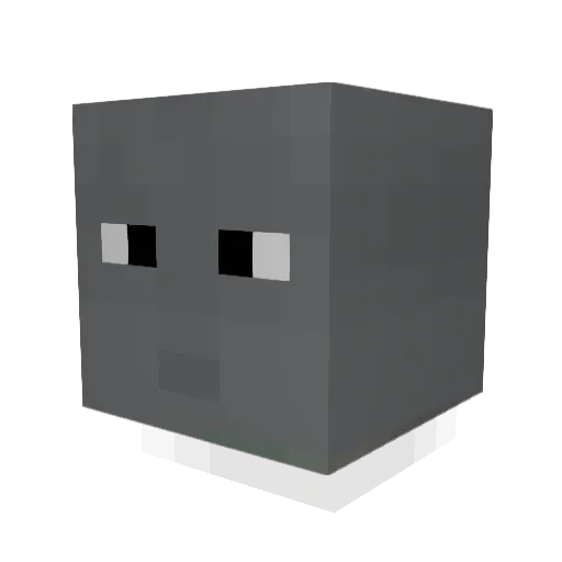 Vimtocus Minecraft avatar head, 3D render