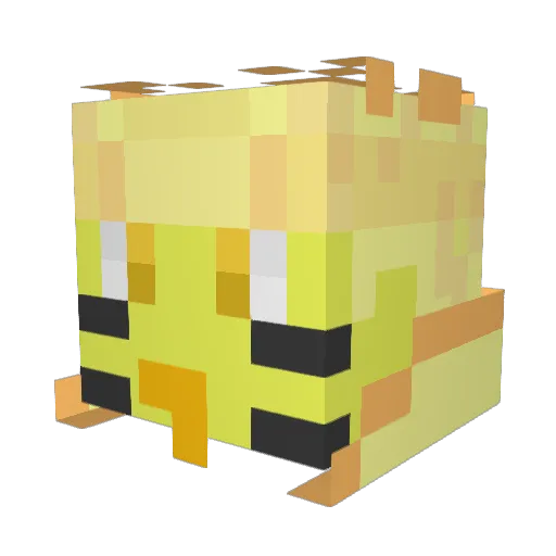 Vin2D2 Minecraft avatar head, 3D render