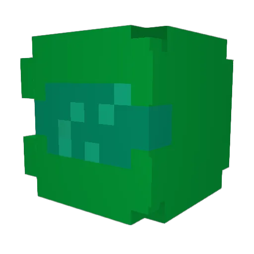 VinKem Minecraft avatar head, 3D render