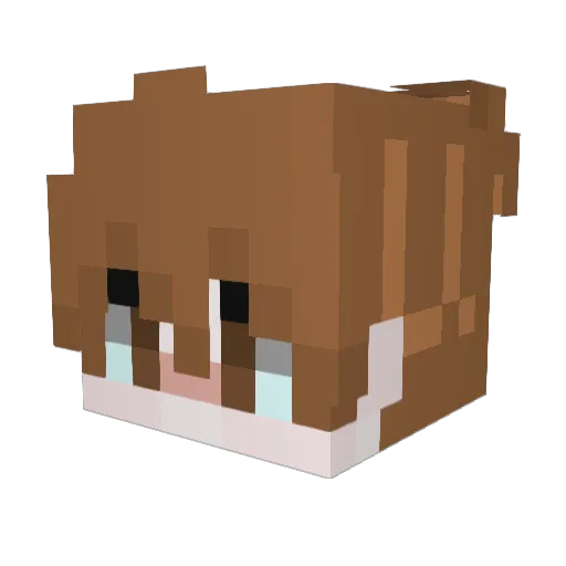 VinMacabre Minecraft avatar head, 3D render