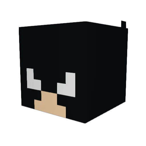 VinMan117 Minecraft avatar head, 3D render