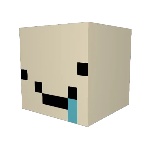 VinP55 Minecraft avatar head, 3D render