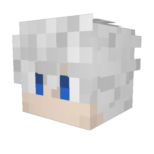 VinSaputra Minecraft avatar head, 3D render