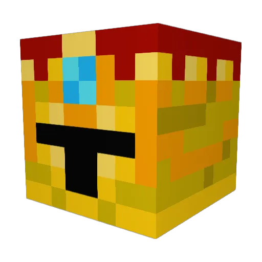VinStar Minecraft avatar head, 3D render