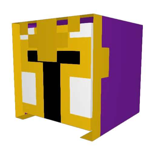 Vina3ky Minecraft avatar head, 3D render
