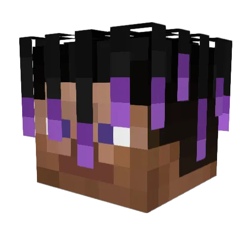VincMacMan Minecraft avatar head, 3D render