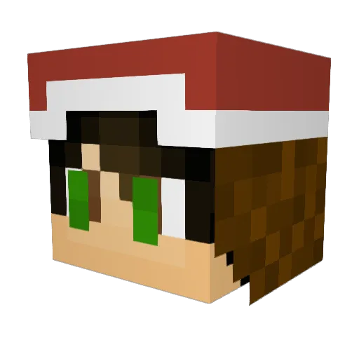 Vince1040 Minecraft avatar head, 3D render