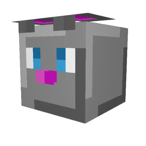 VinceBehemoth Minecraft avatar head, 3D render