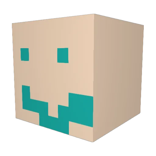 VinceBorgstein Minecraft avatar head, 3D render