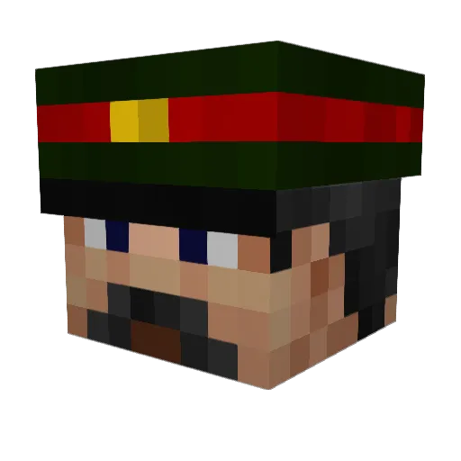 VinceCarter Minecraft avatar head, 3D render