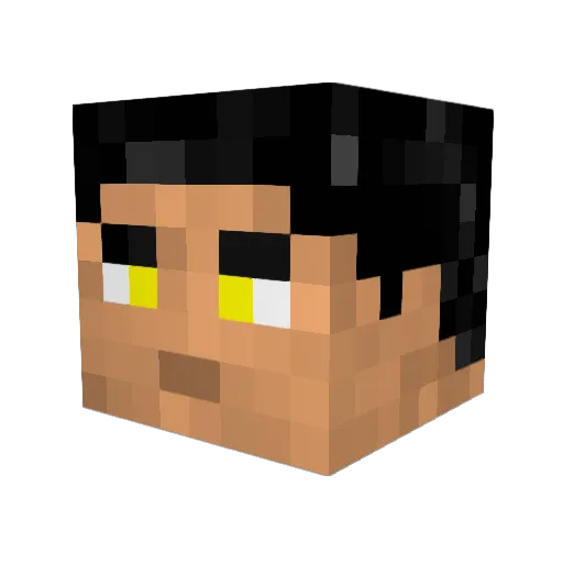 VinceTheRaptor Minecraft avatar head, 3D render